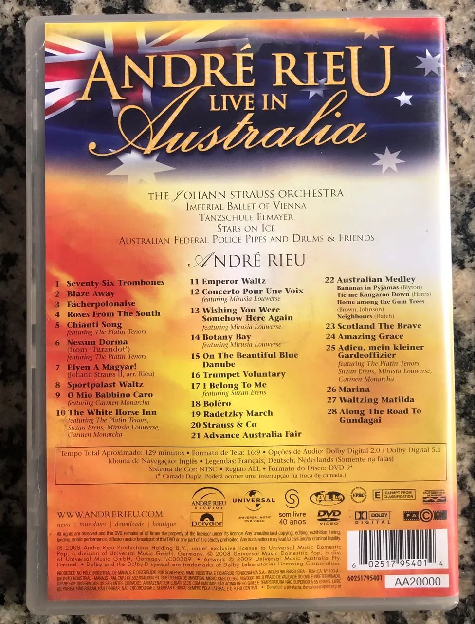 André Rieu - Live In Australia: Stadium World Tour (DVD) - CDs