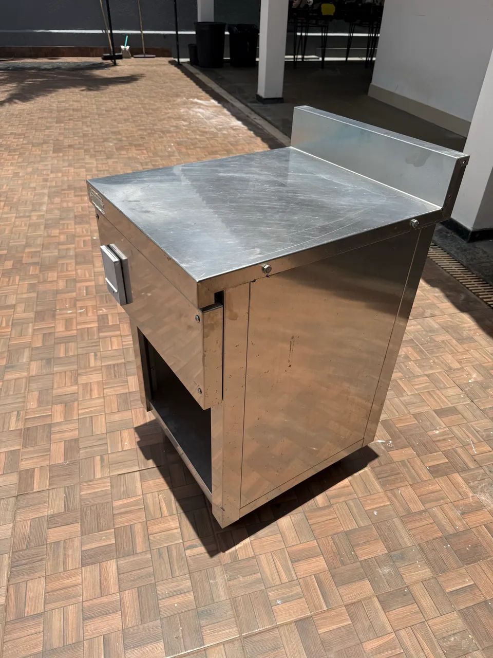 Cozil mesa de apoio cozinha inox nova  - Foto 3