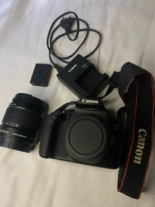 Câmera Canon + Lente 18-55mm