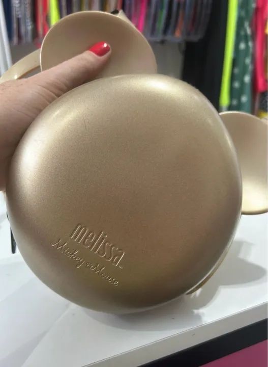 Bolsa Mickey Mouse Dourada - Foto 4