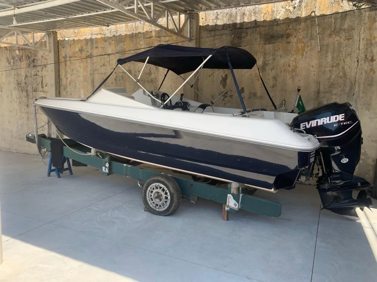 Lancha com motor Evinrude - Ótimo estado! - Foto 12