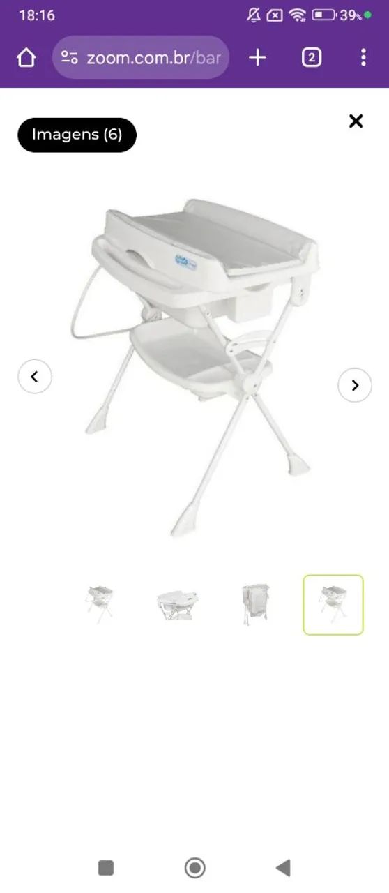 Banheira com suporte burigotto (branca)