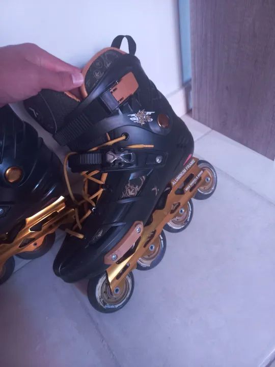 Patins Inline profissional oxer Abec 9 - Foto 4