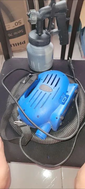 Pistola de pintura profissional + compressor