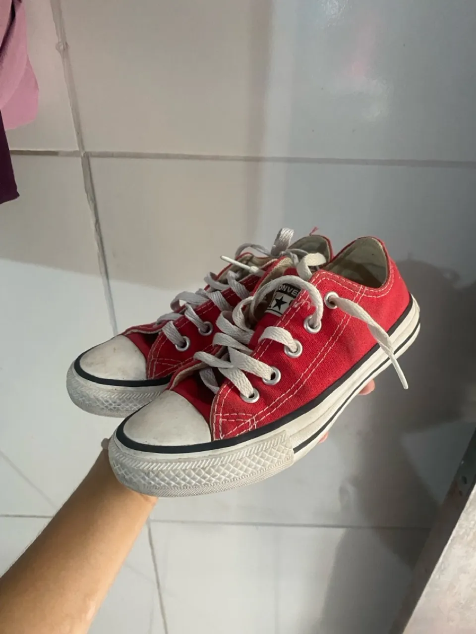 Tênis Converse N27 All Star Infantil Vermelho