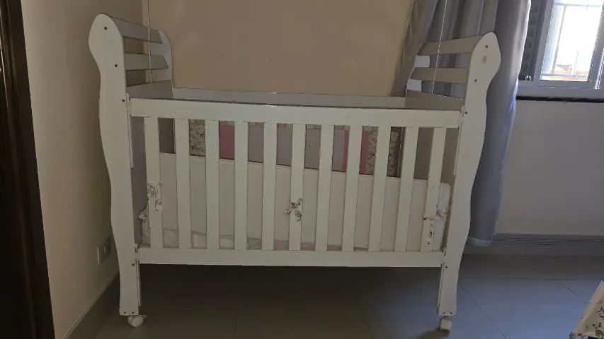 Berço Carolina Baby Mini Cama, Kit Berço e Colchão - Foto 4