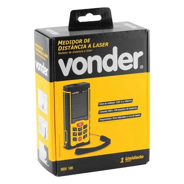 Medidor de Distância Laser 100M MDV1000 Vonder - Foto 3