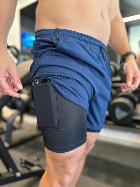 Short Dry-fit 2 em 1 - M ao GG - Foto 3
