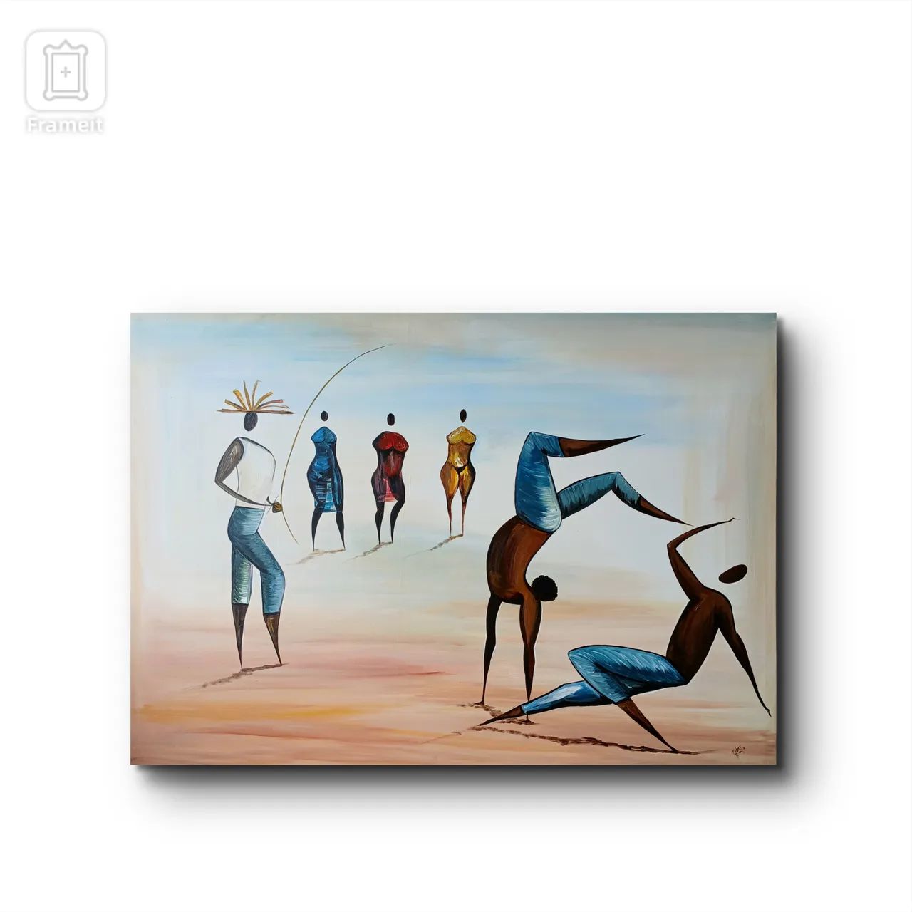 Quadro Pintado a Mão Releitura Carybé  120x80   - Foto 2