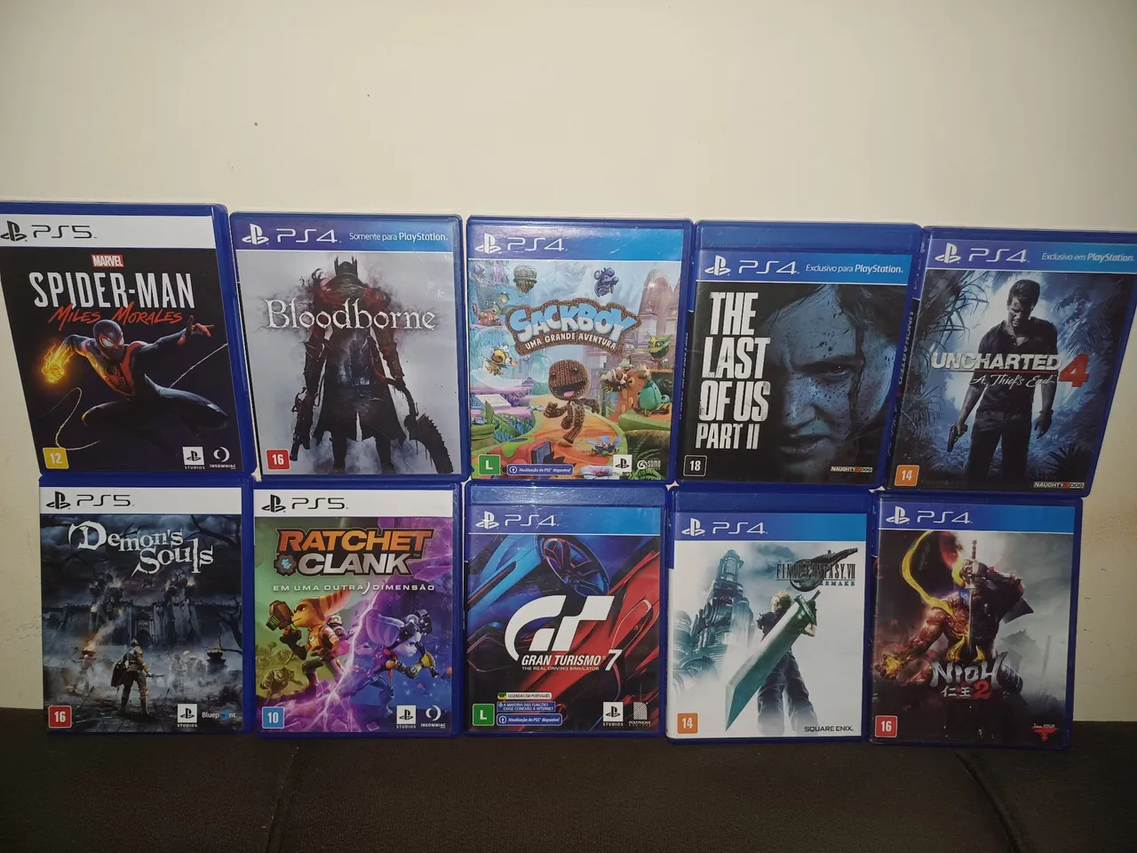 Lote de 10 jogos PS4 - Diversos gêneros