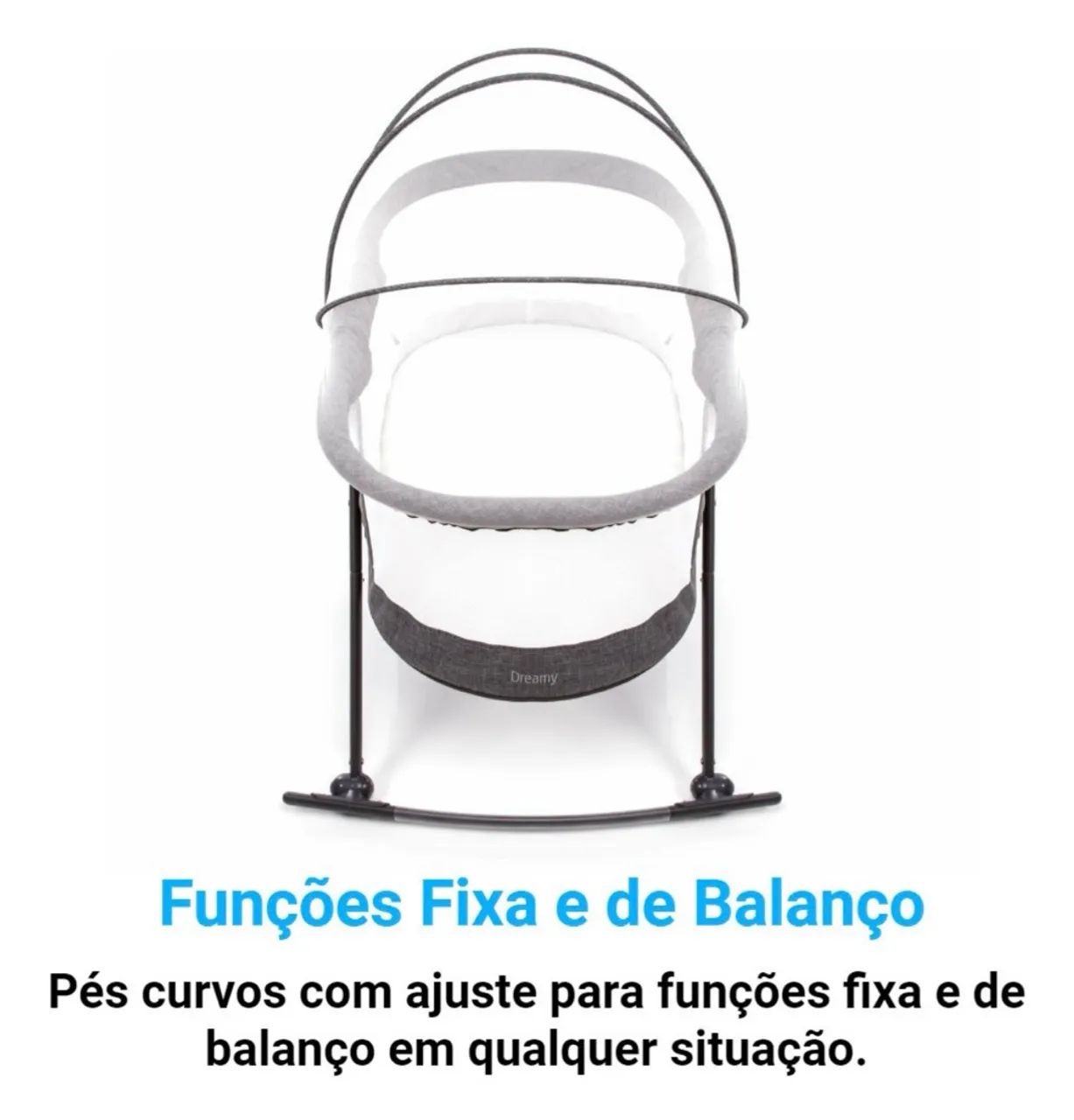 Berço Moisés Portatil Dreamy Safety 1st com mosquiteiro - Novo! - Foto 3