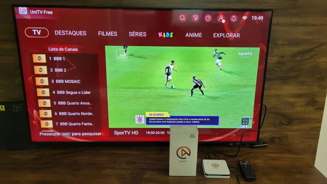 Aparelho de Streaming UniTV 4K