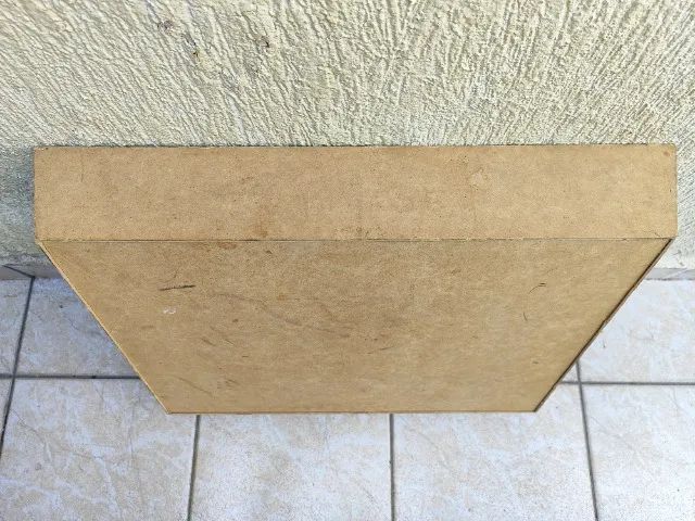 Bandeja de MDF Cru Grande com Alças Laterais para Artesanato, Decoração e Organização - Foto 4