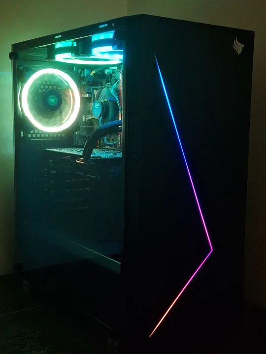 PC Gamer i3-9100F, Radeon Rx580 Series 8GB, 16 RAM, 128 SSD, 500HD