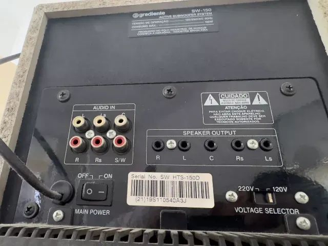 Kit Home Theater Ativo Extrator Hdmi Sistema 5.1 Gradiente - Foto 3