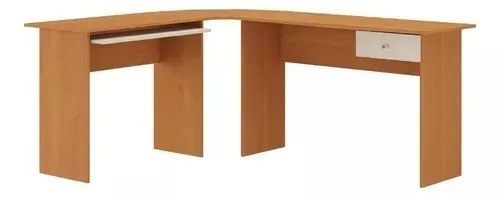 Mesa Escrivaninha Quarto E Escritório Em L Com 1 Gaveta - Foto 2