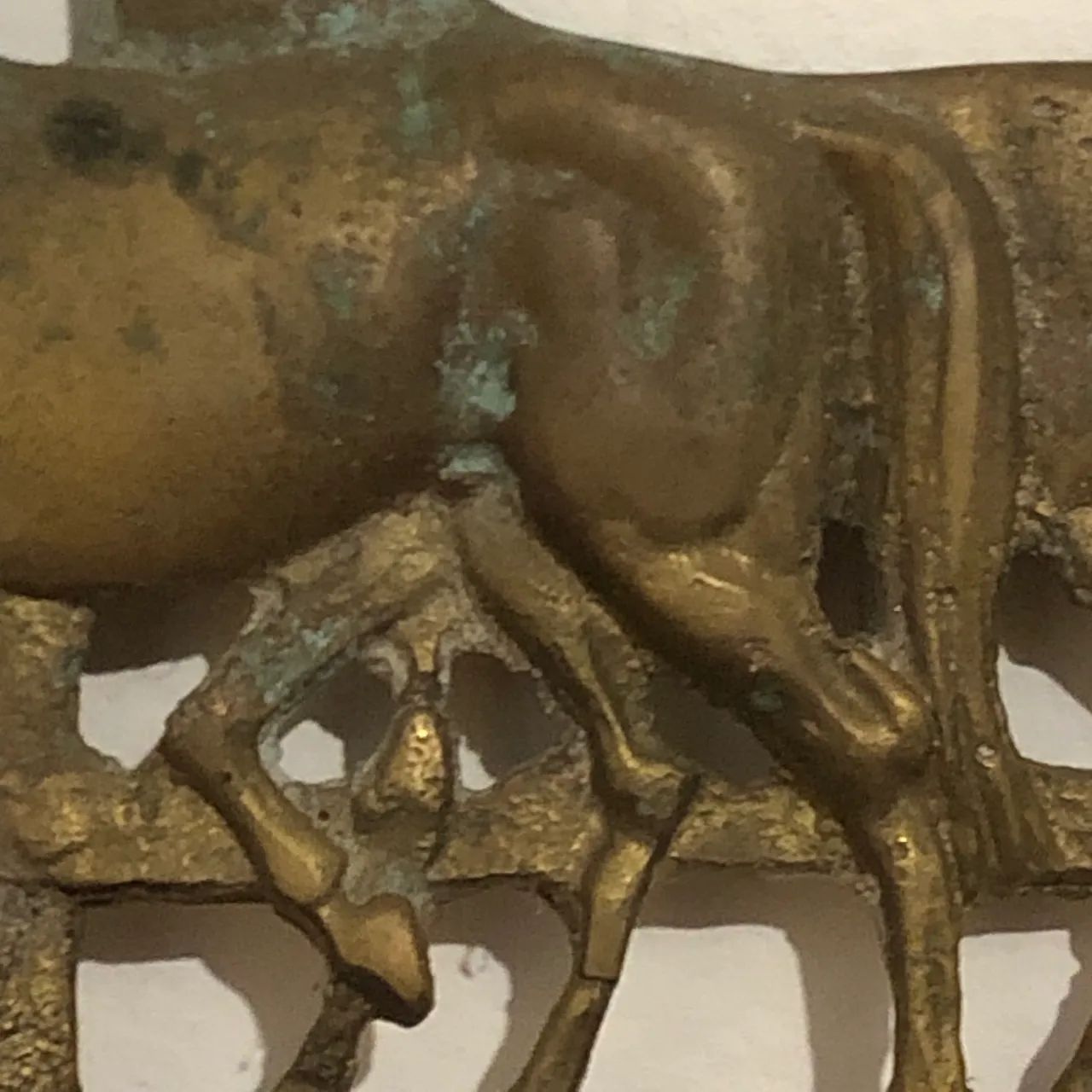 Porta-chaves de bronze cavalos - Foto 3