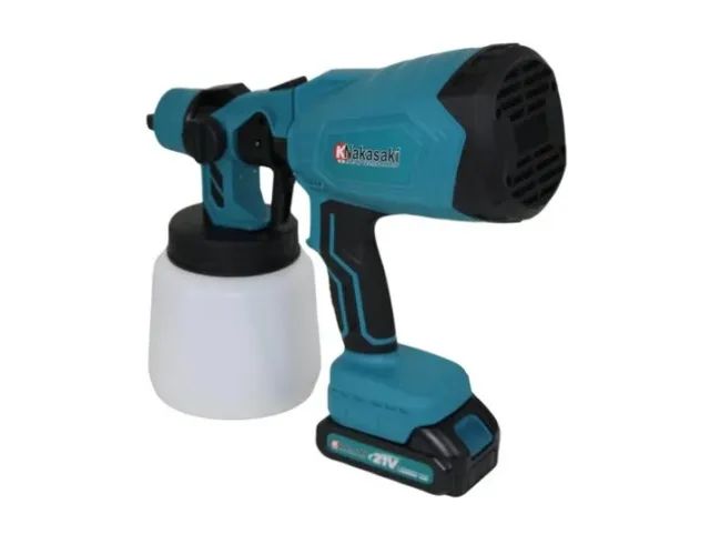 Pulverizadora Pistola A Bateria 21v Com 3 Bicos Nakasaki - Foto 5