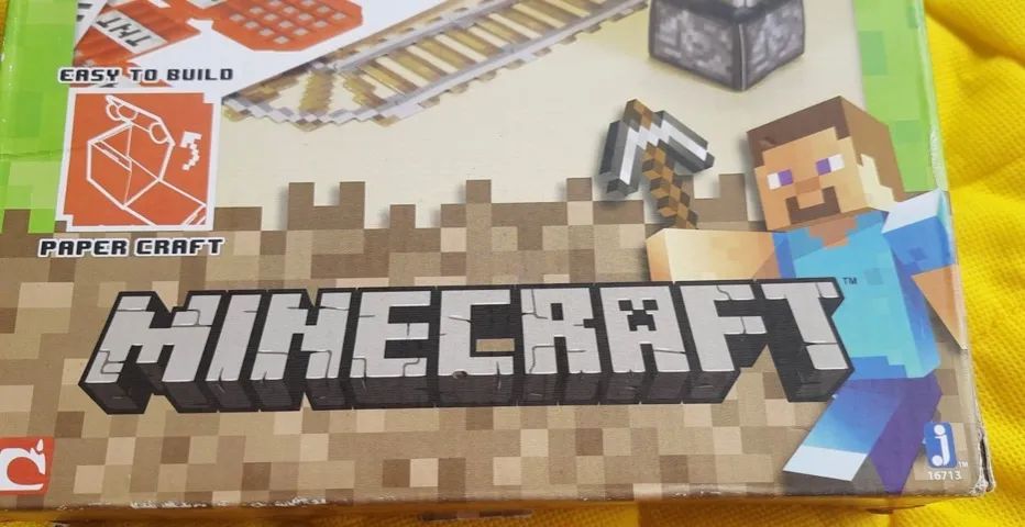Minecraft Papercraft Minecart Set, 48 peças - Foto 2