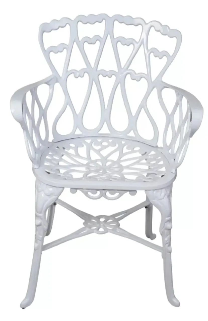 Jogo de cadeiras e mesa para jardim alumínio fundido  - Foto 4