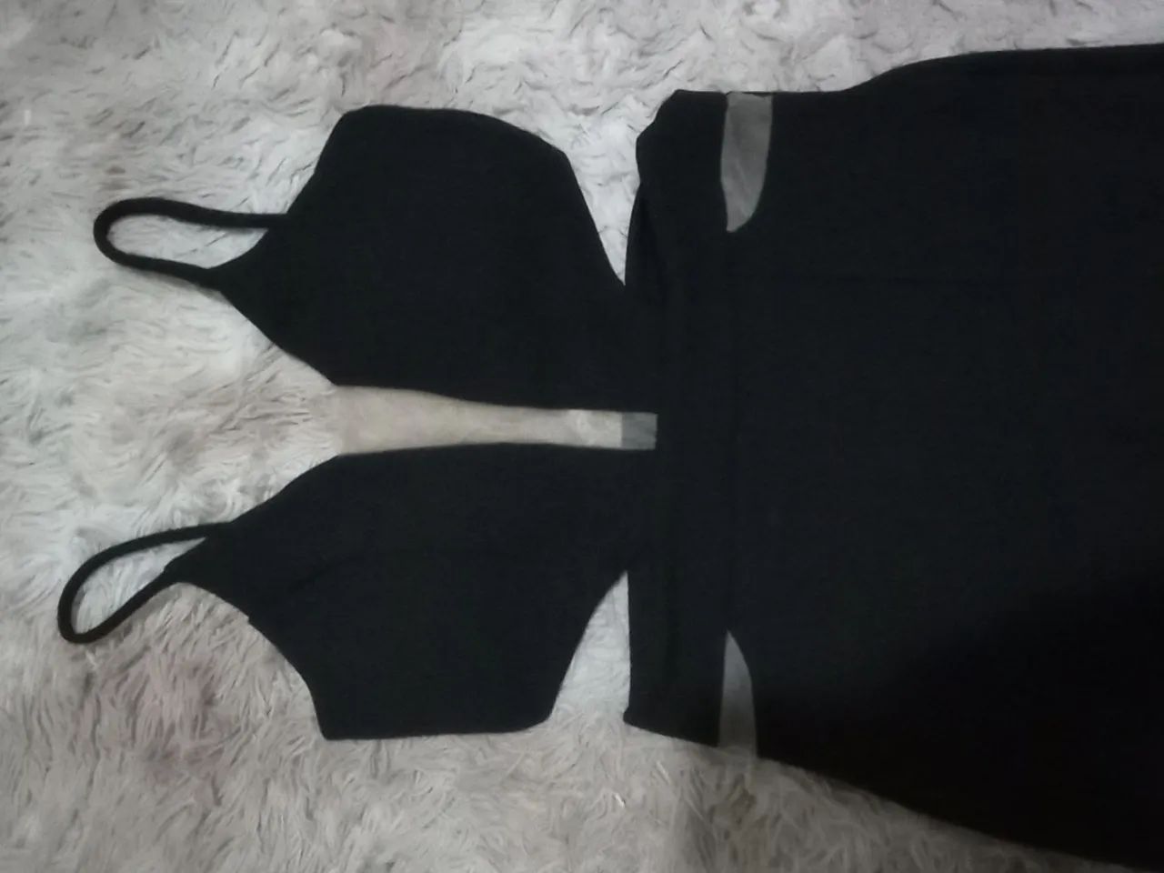 Macacão de malha Preto e transparência  - Foto 2