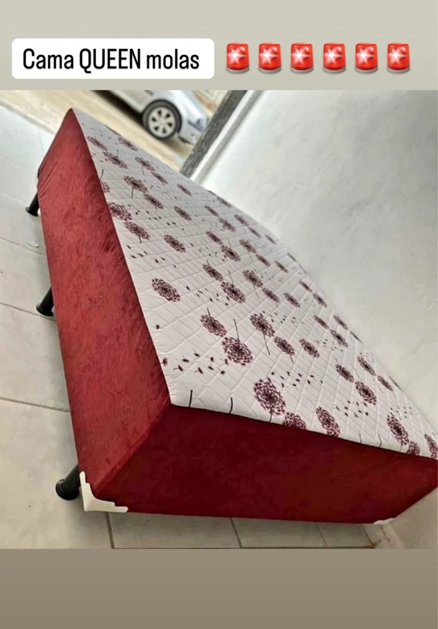 Cama Queen com molas. Pronta entrega hoje