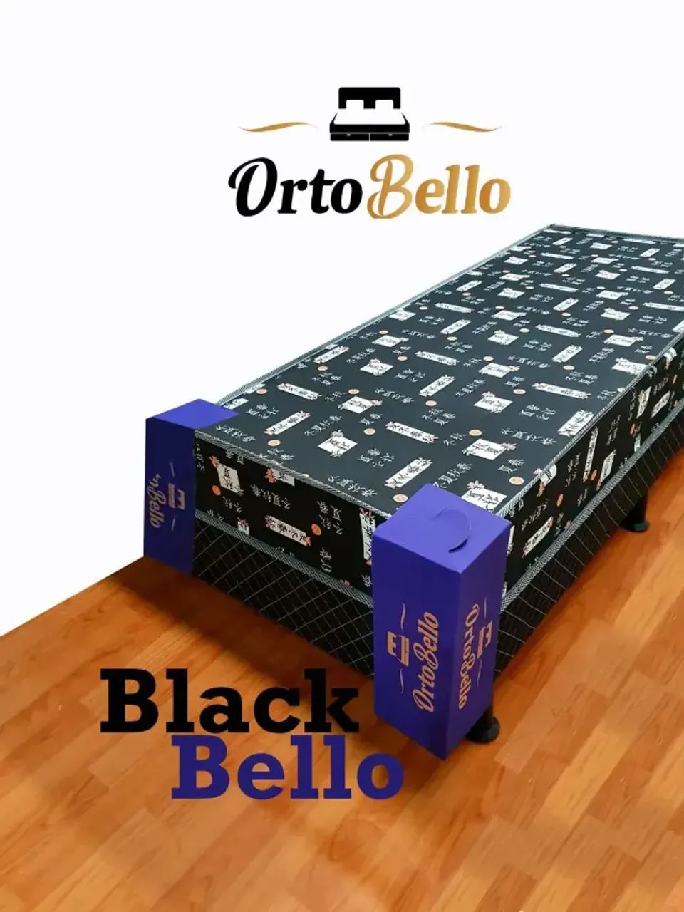 Cama Box Solteiro Ortopédica Black - Entrega Rápida! 