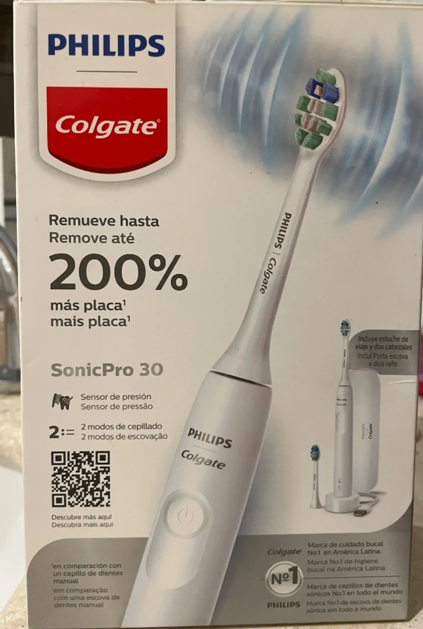 Escova elétrica Philips Colgate sem uso