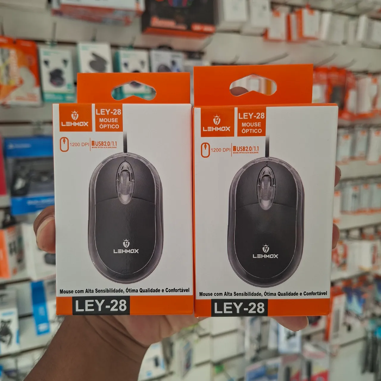 Mouse Óptico com Fio Usb Lehmox - Ley-1504 - Periféricos e