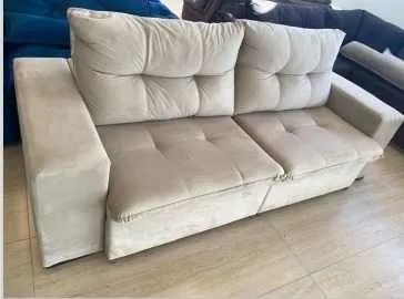 Sofá Roma 1,70m Tecido Suede (ENTREGAMOS EM ATÉ 24 HORAS) - Foto 2