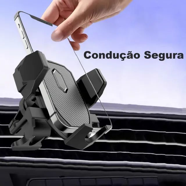 Suporte de Celular Gps Veicular para Saída de Ar Rotação 360  - Foto 4