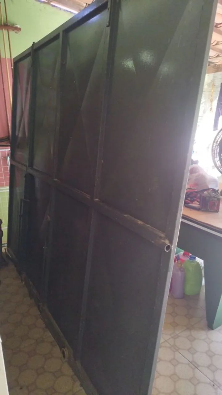 Portão galvanizado para garagem de correr.65690776343170121