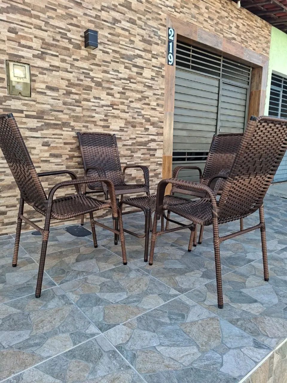 Conjuntos de varanda em fibra sintetica 