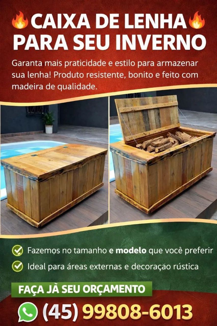 Caixa de lenha 