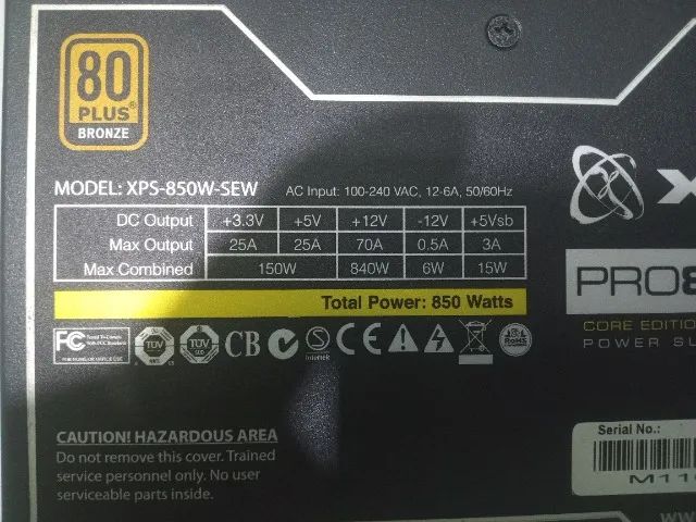 Fonte real XFX PRO 850W - Foto 5