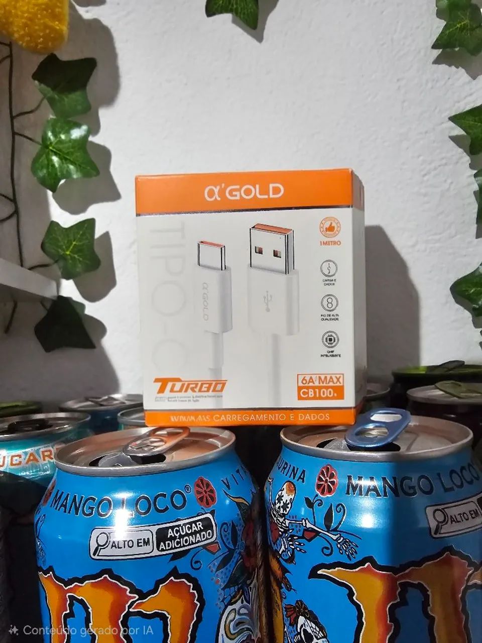 Cabo USB- Tipo C