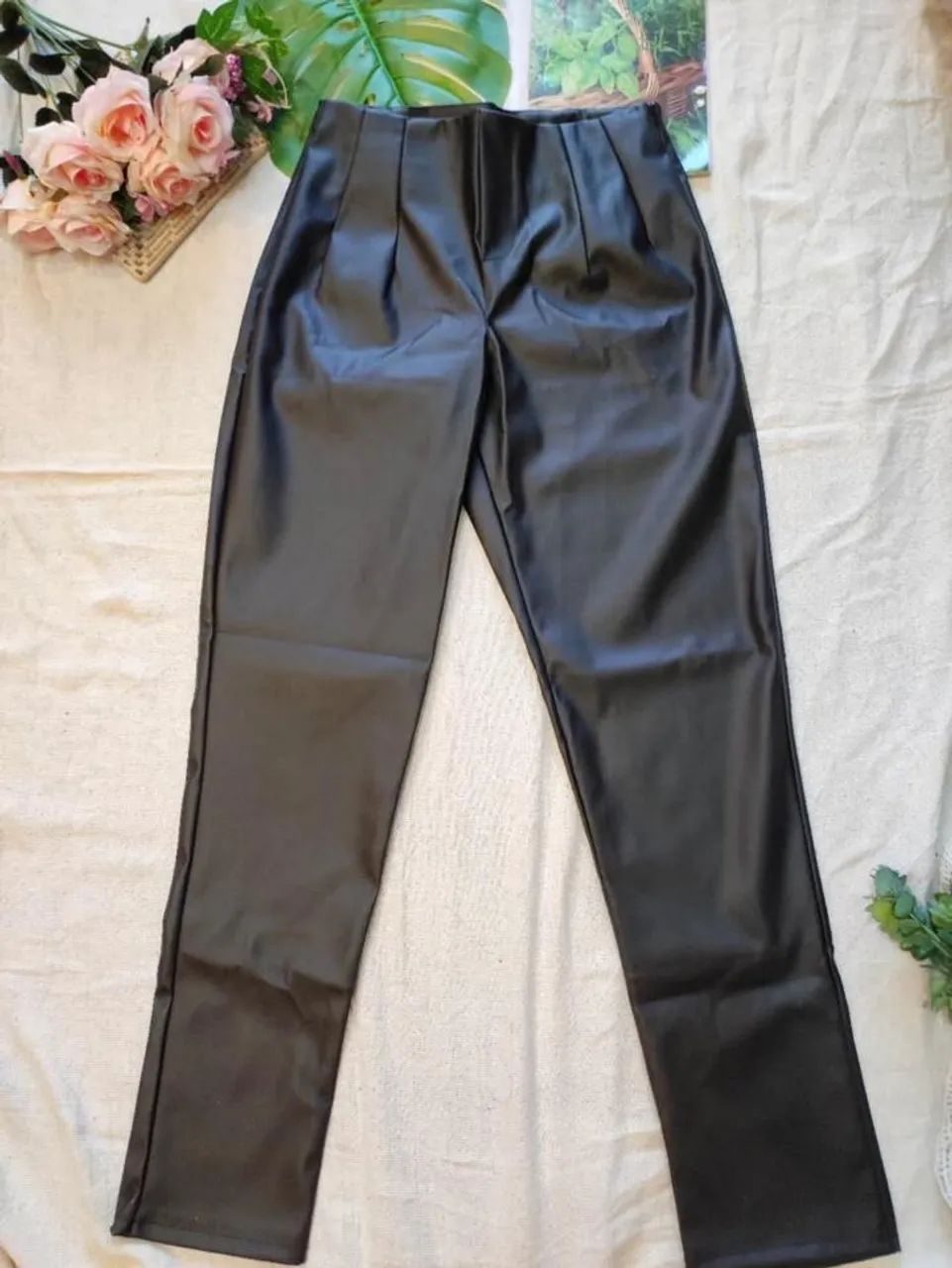 Calça Courino Feminino De Alta Qualidade - Foto 2