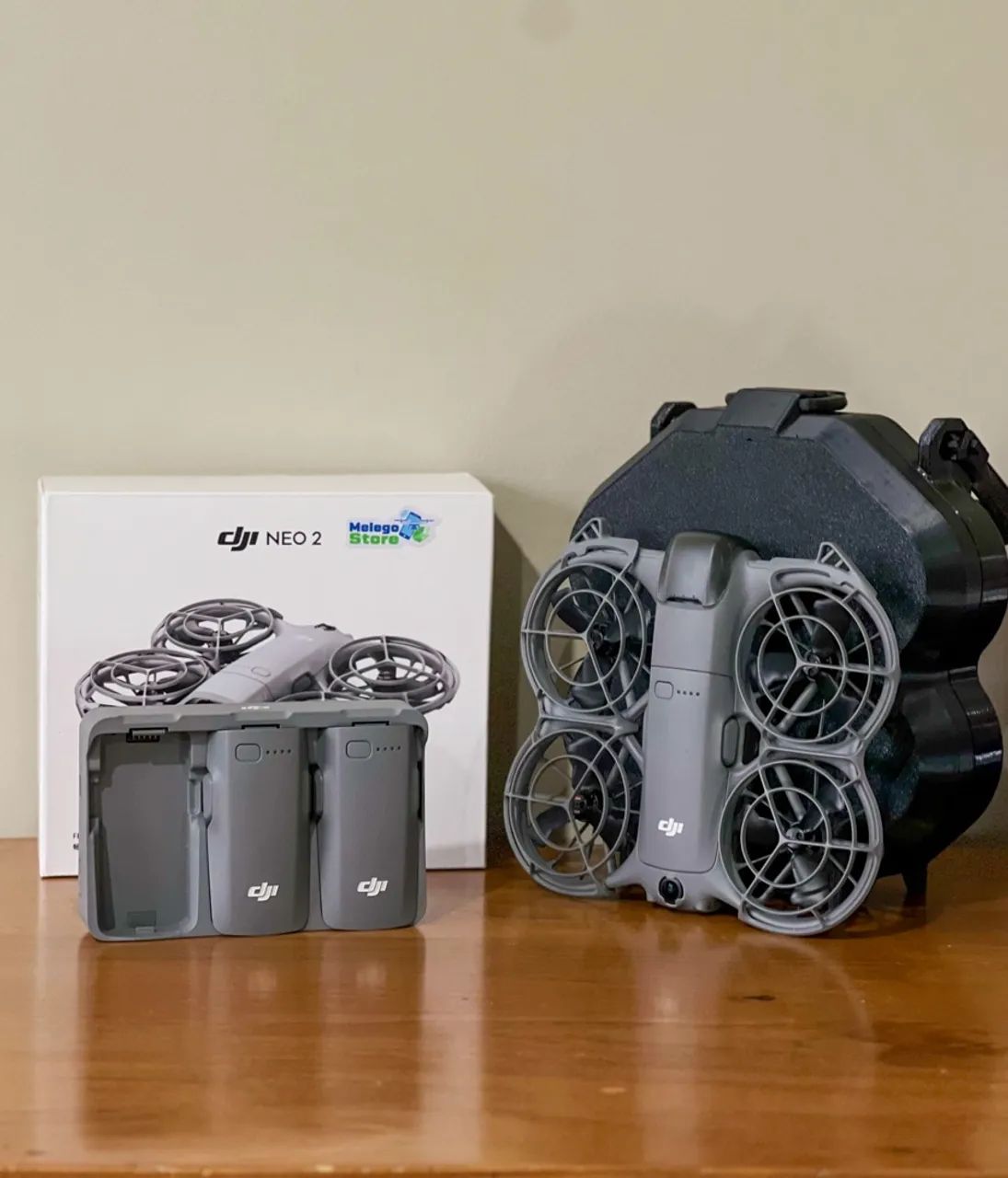 Drone DJI Neo 2 - Fly More Combo + Case rígido com alça