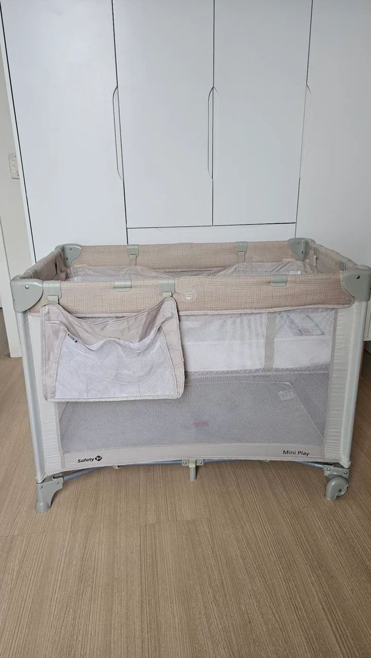 Berço Mini Play da marca Safety 1st + colchão Ortobom - Foto 3