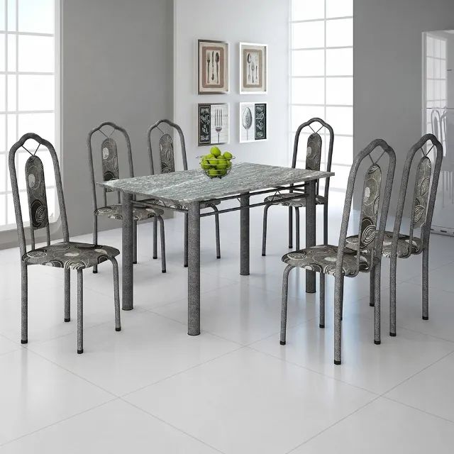 Mesa Bianca com 6 cadeiras e granito Soma - Foto 2