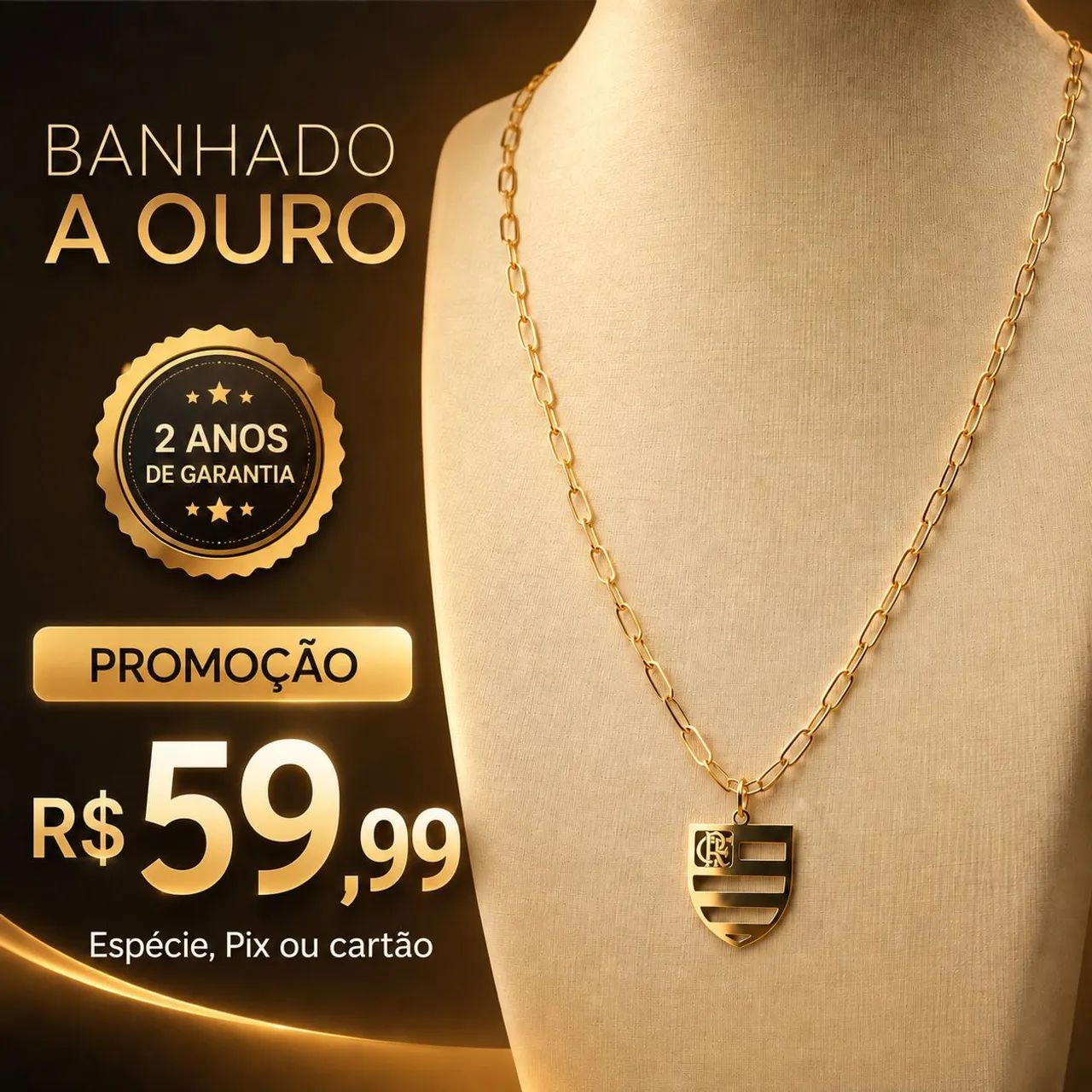 Correntes masculinas com garantia - Foto 2