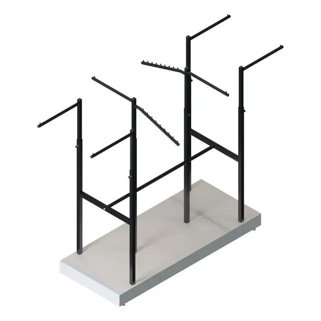 Expositor de Roupas em MDF Base com 8 cabideiros Robust