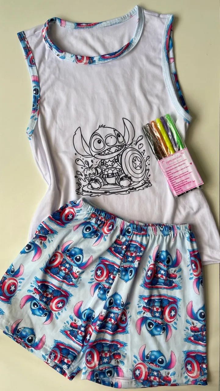 Pijama infantil para colorir  - Foto 5