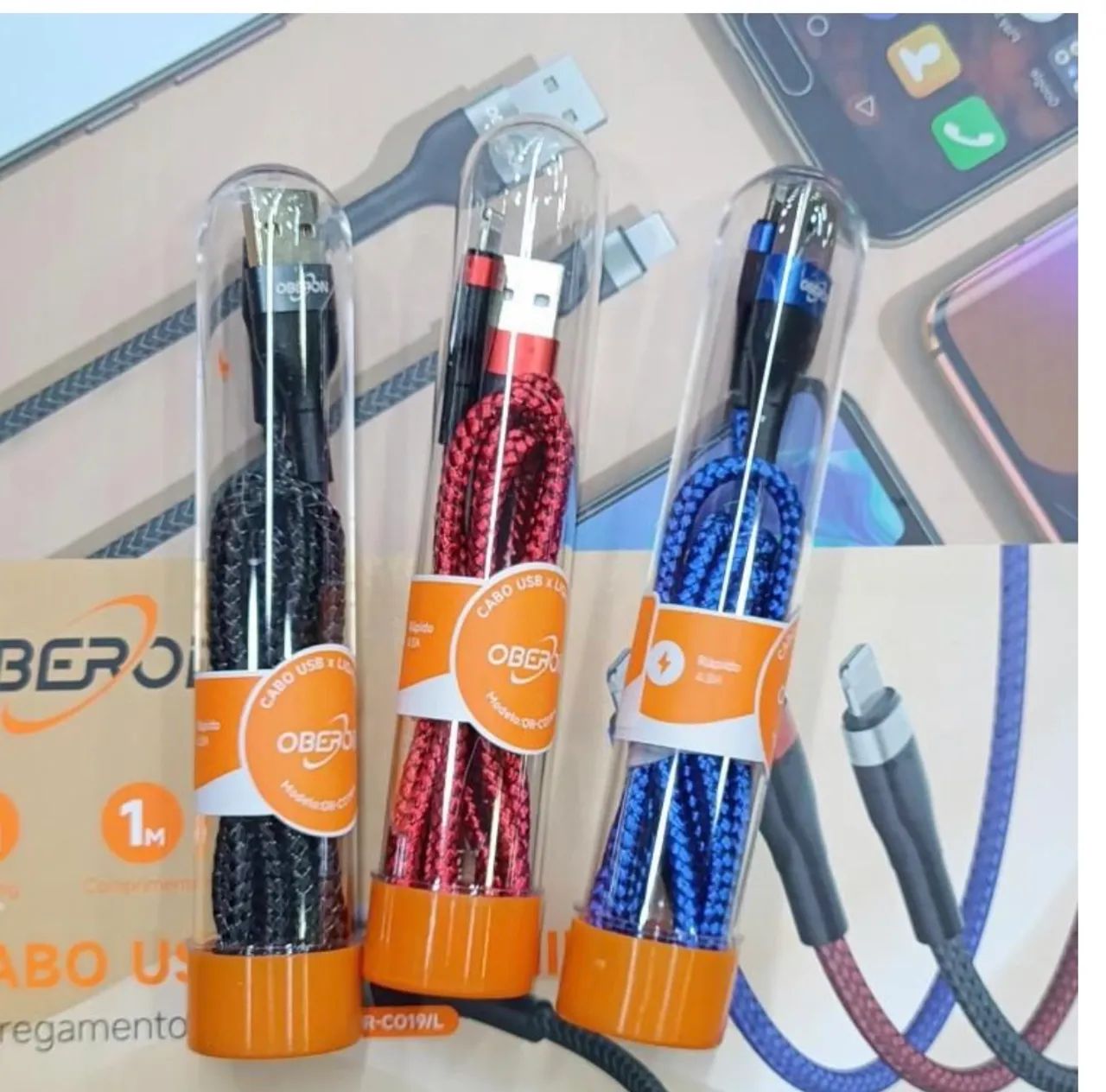 CABO USB X LIGHTNING CARREGAMENTO RAPIDO REF:OR-CO19/L?6G/FL)