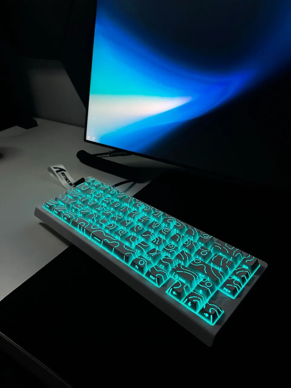 TECLADO MAGNÉTICO ATTACK SHARK X68 he (novo - Foto 2