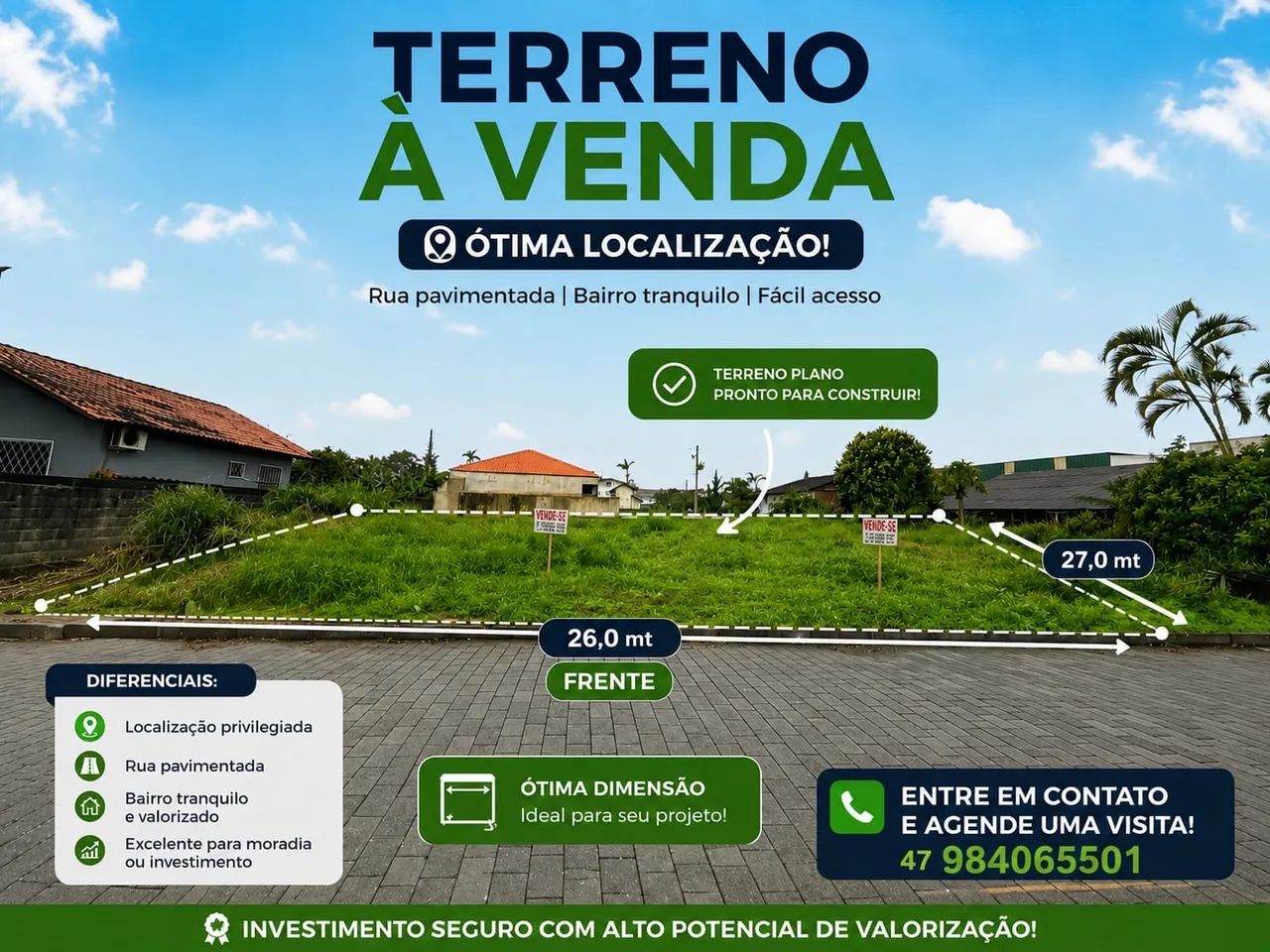 Terreno a venda em Araquari 