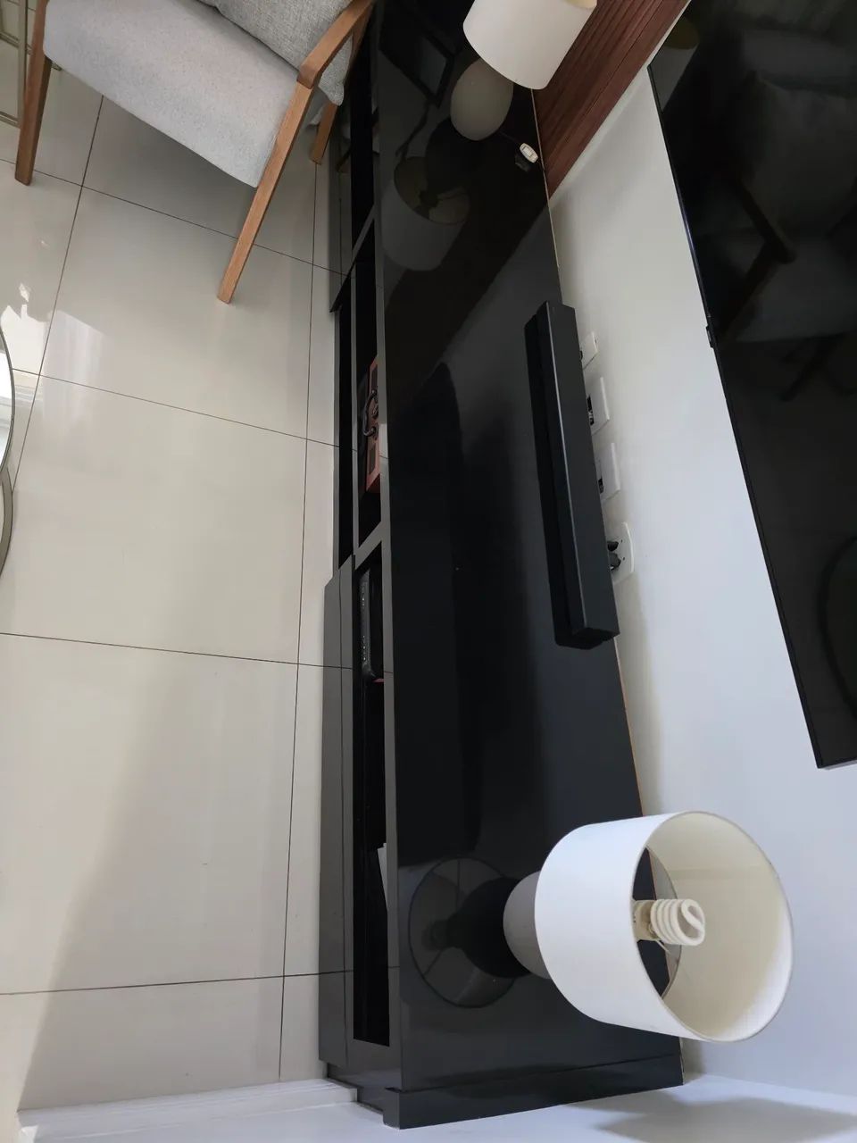 Rack preto com 2 gavetas 2,76x 0,50x0,40 - Foto 3