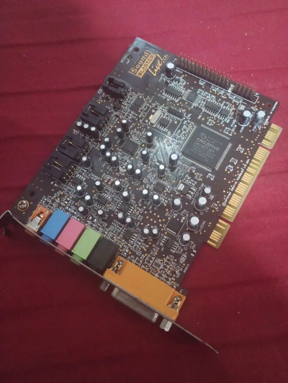 Placa De Som Creative Sound Blaster Live! PCI - Modelo SB0100 (Retro