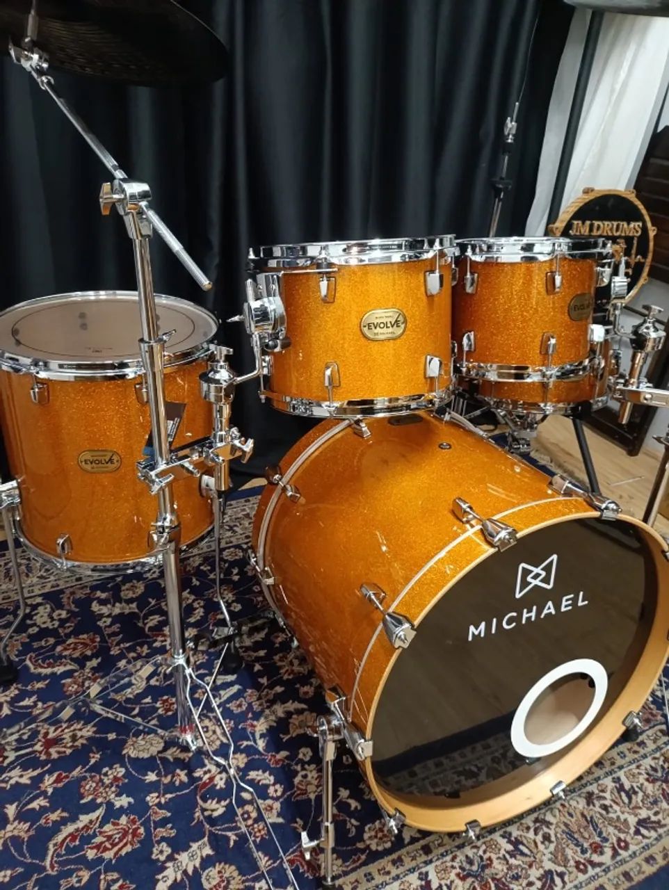 Bateria Michael evolve maple laqueada gold - Foto 5
