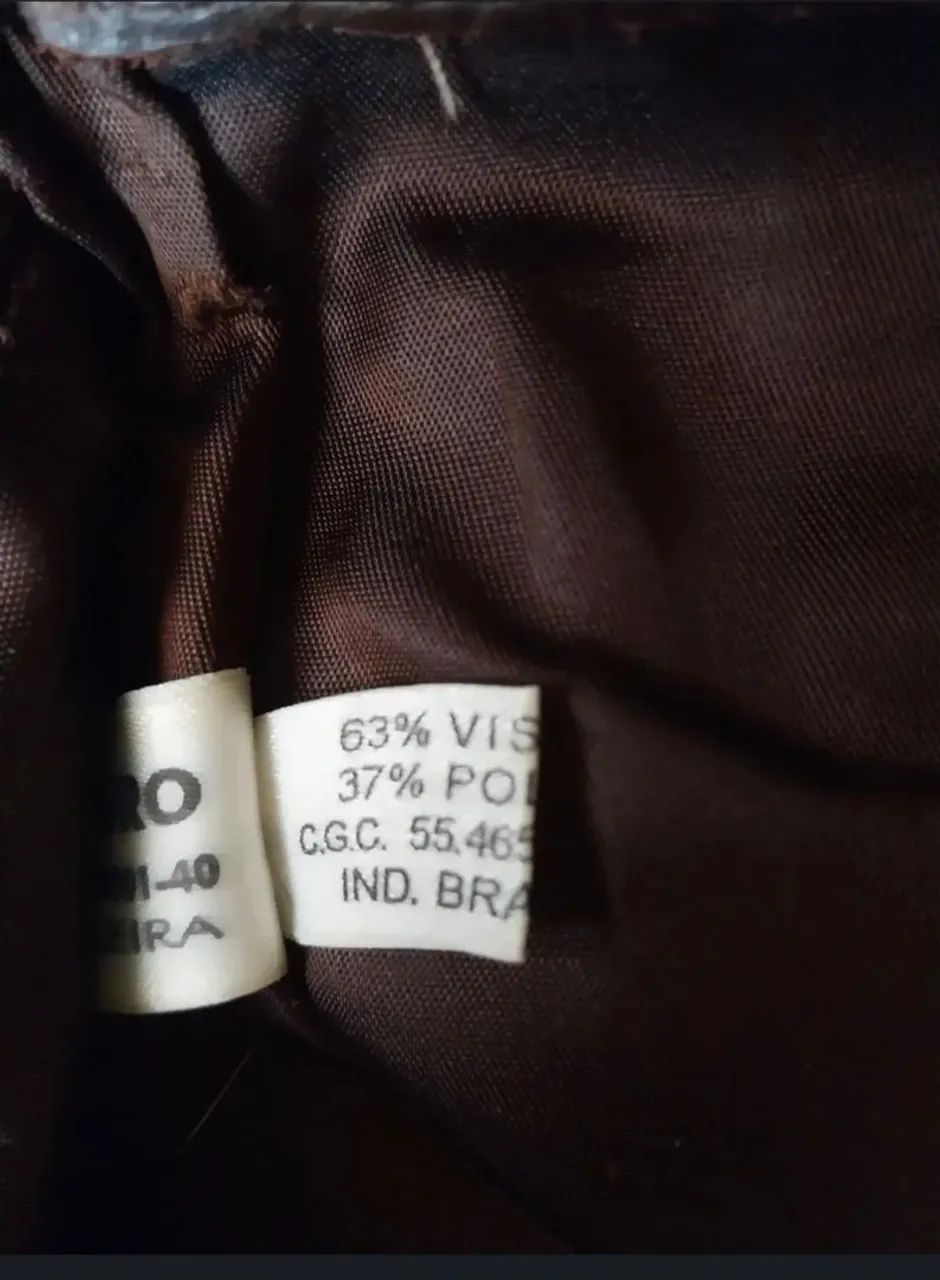 Calça Couro Vide Bula Vintage Anos 90 - Foto 4
